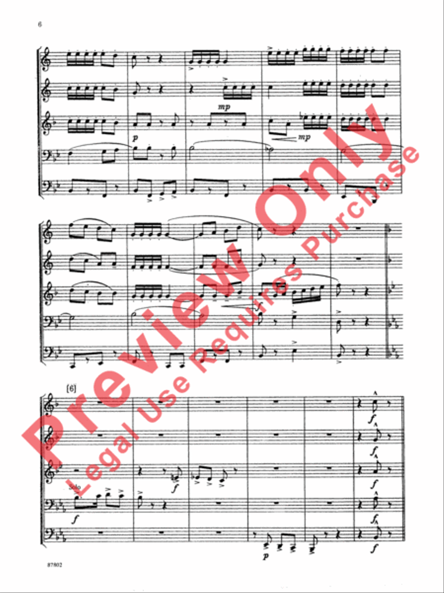 Bugler's Holiday Brass Quintet scores gallery preview page 7