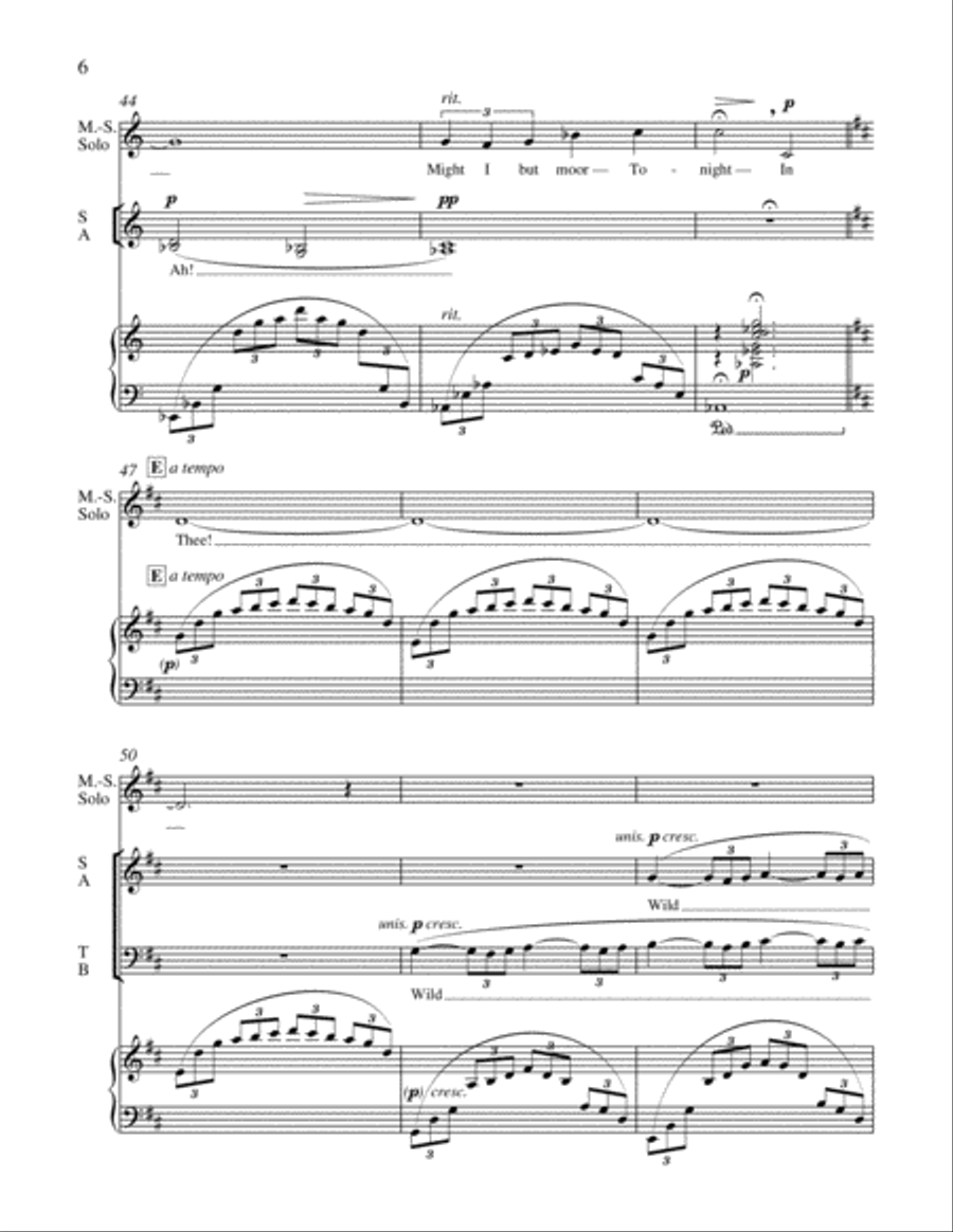 A Heart in Hiding: 5. Wild Nights 4-Part scores gallery preview page 11