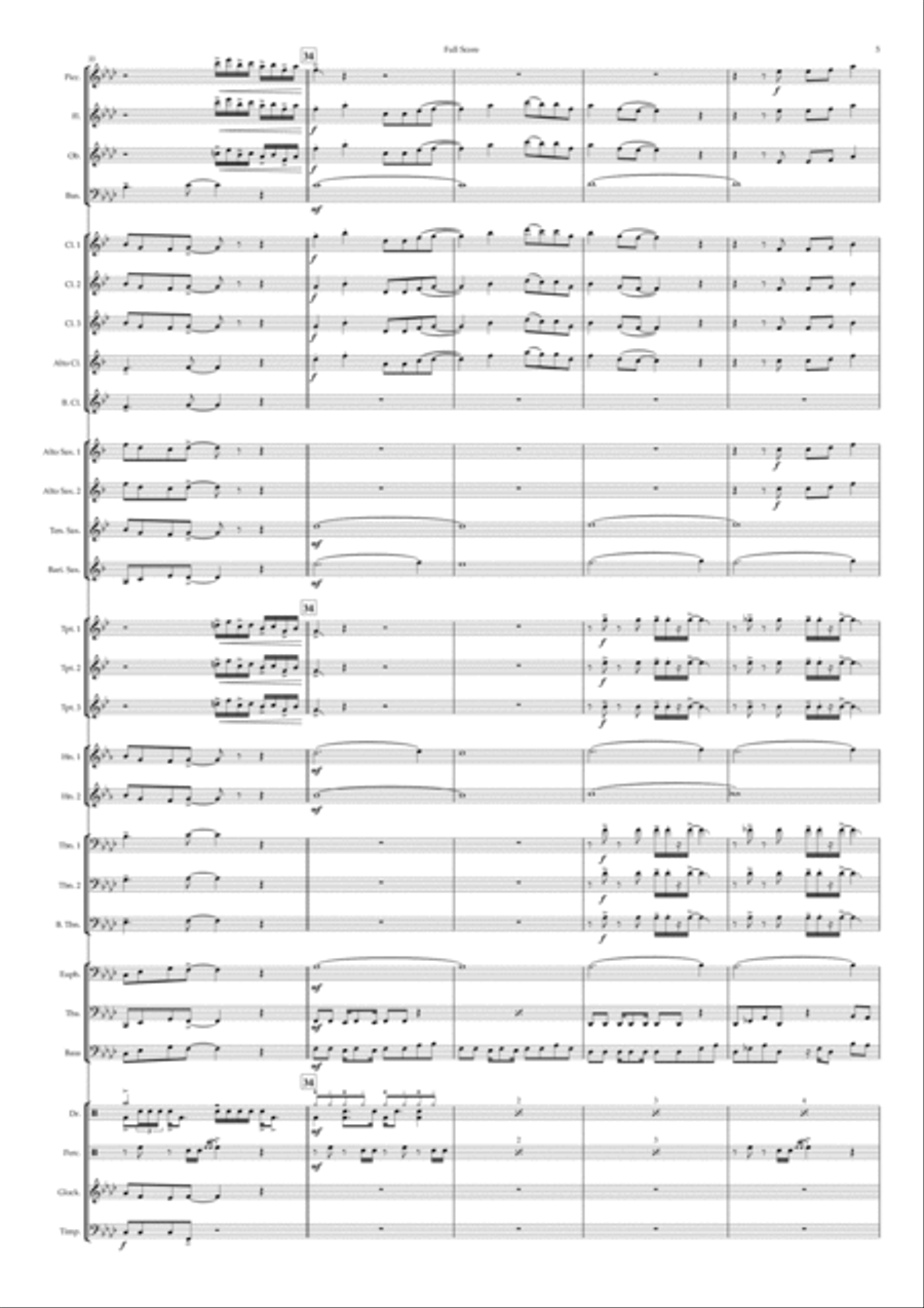 Step Back In Time Concert Band scores gallery preview page 5