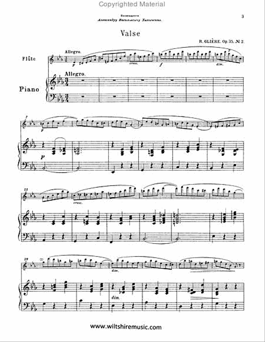 Valse Flute Solo scores gallery preview page 2