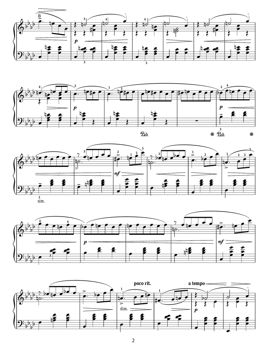 Noel (December from 'The Seasons' Op. 37) Piano Solo scores gallery preview page 2