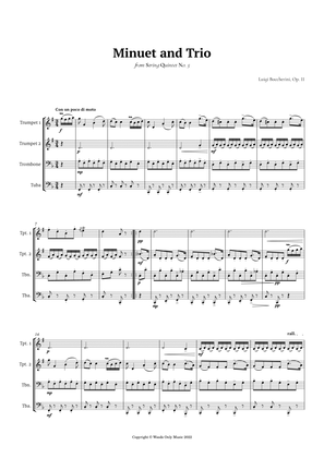Minuet by Boccherini for Brass Quartet