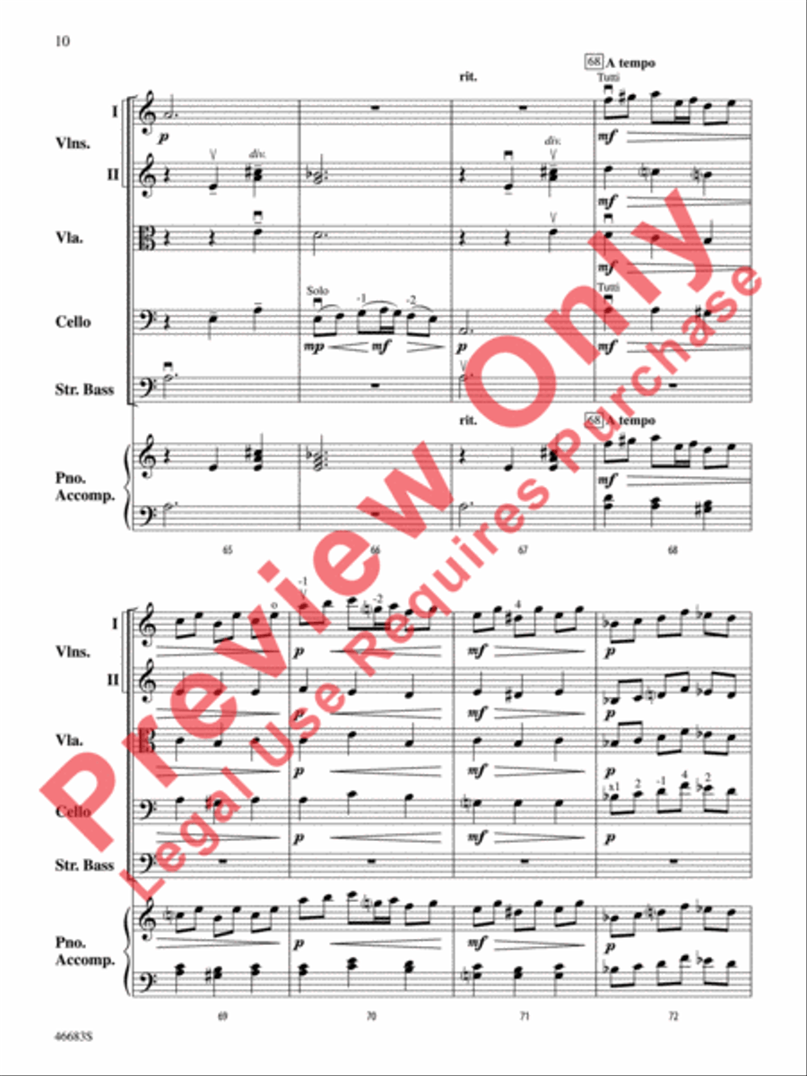 Legend of Asturias String Orchestra scores gallery preview page 11