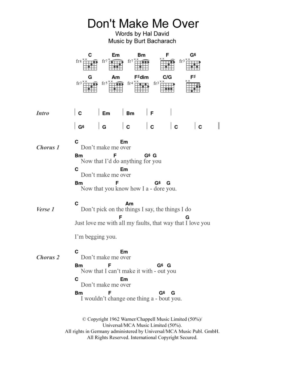 Don't Make Me Over