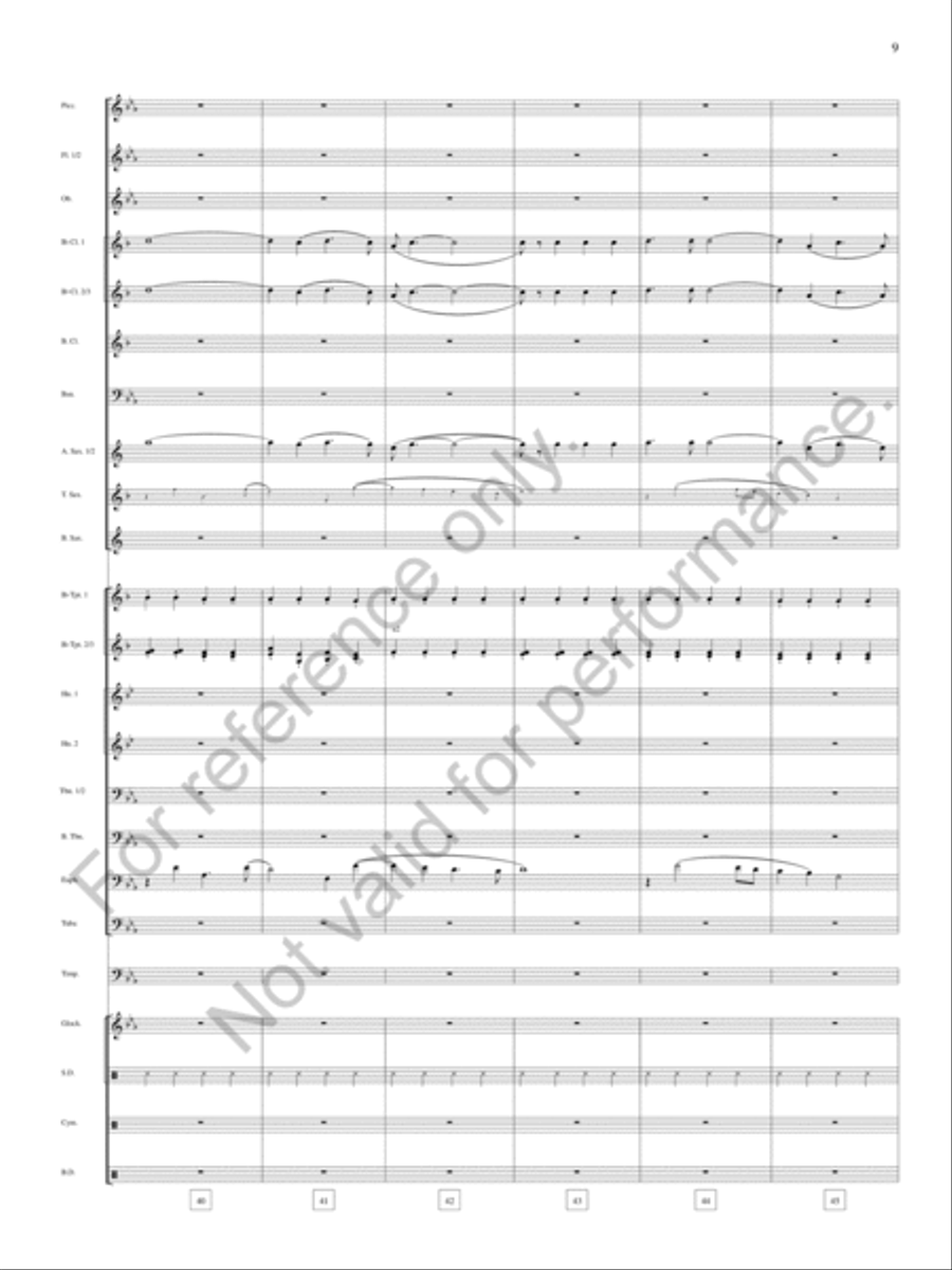 Bound Away Bound Away Concert Band scores gallery preview page 10