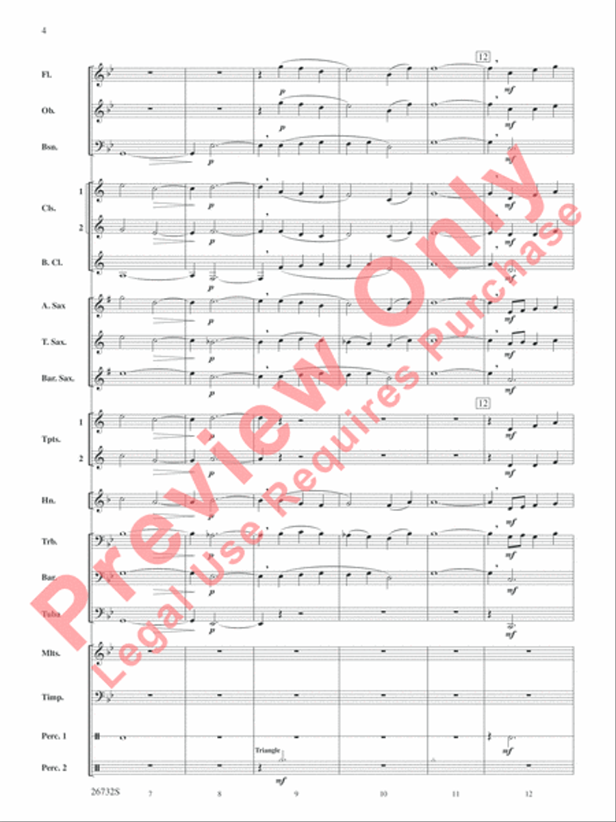 Four Waves Four Waves Concert Band scores gallery preview page 5