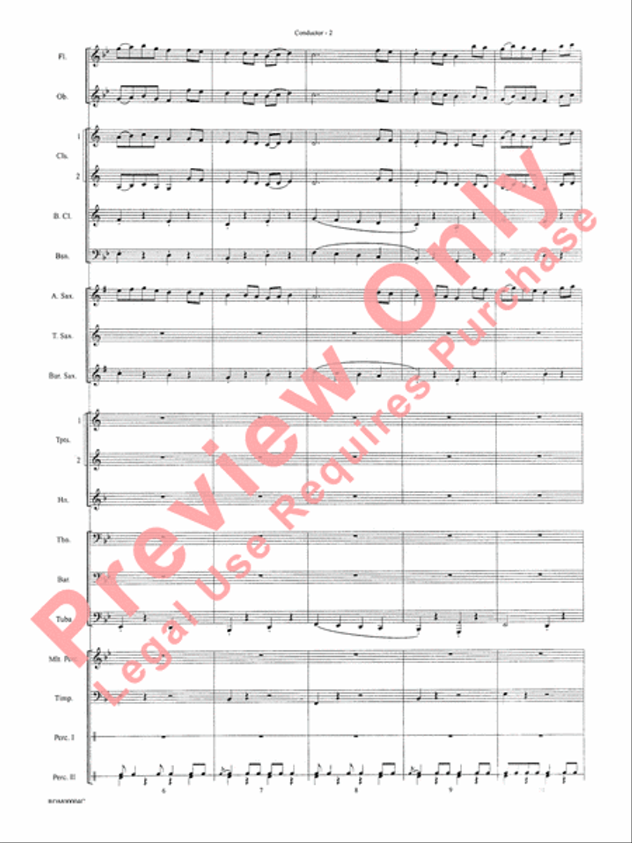 Paths of Glory Concert Band scores gallery preview page 4