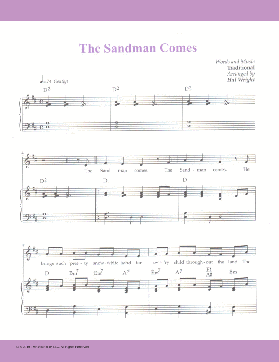 The Sandman Comes The Sandman Comes Voice scores gallery preview page 1