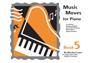 Book cover for Music Moves for Piano, Book 5 - Student edition