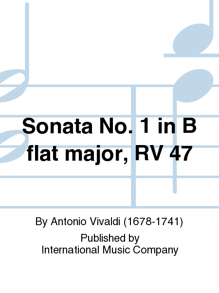 Sonata No. 1 in B flat major, RV 47 (SHARROW)