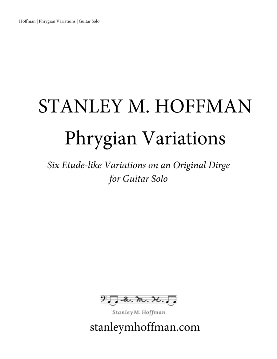 Phrygian Variations Acoustic Guitar scores gallery preview page 1