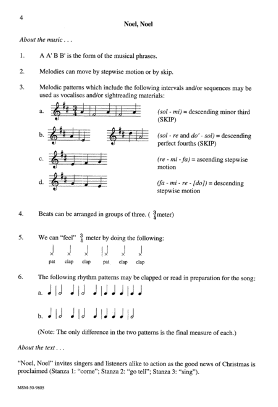 Five for 3's, 4's, & 5's Unison Choir scores gallery preview page 4