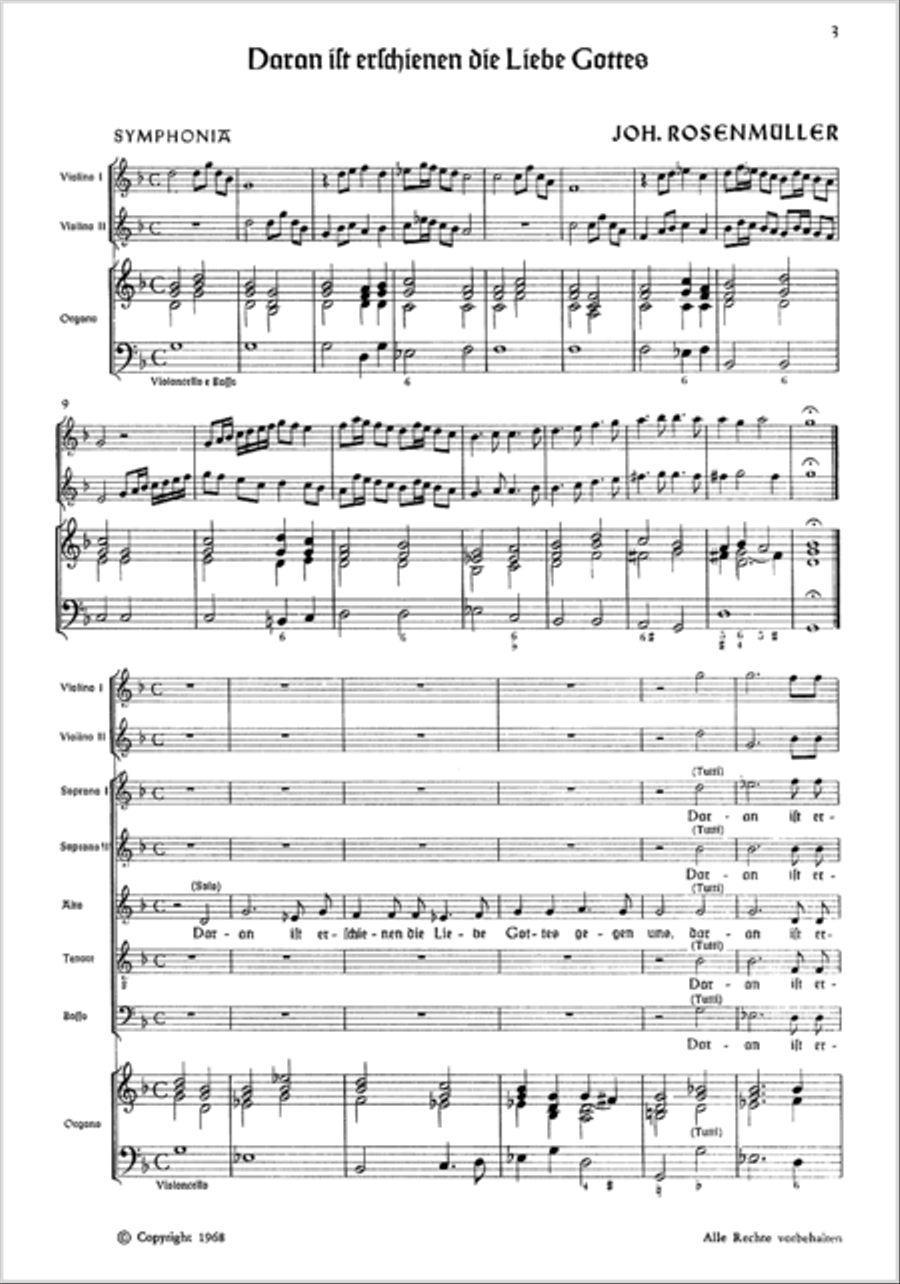 Thereby is revealed unto us the glory of God's favor (Daran ist erschienen die Liebe Gottes) SSATB scores gallery preview page 2
