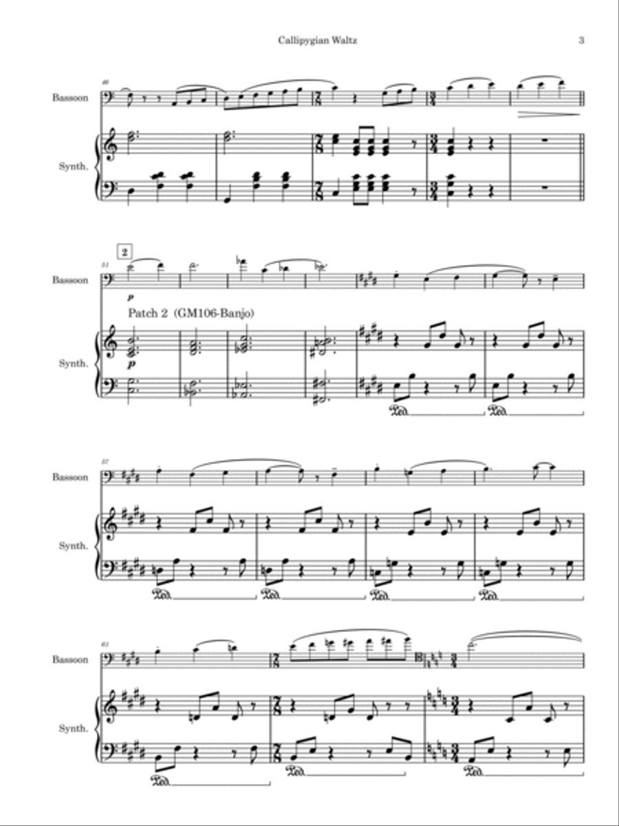 Callipygian Waltz Callipygian Waltz Bassoon scores gallery preview page 5