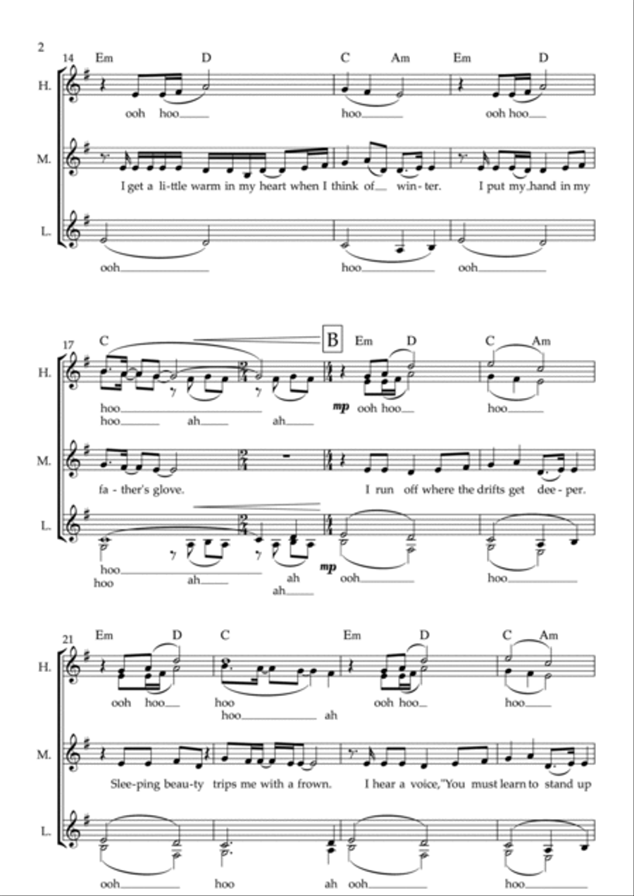 Winter A Cappella scores gallery preview page 2