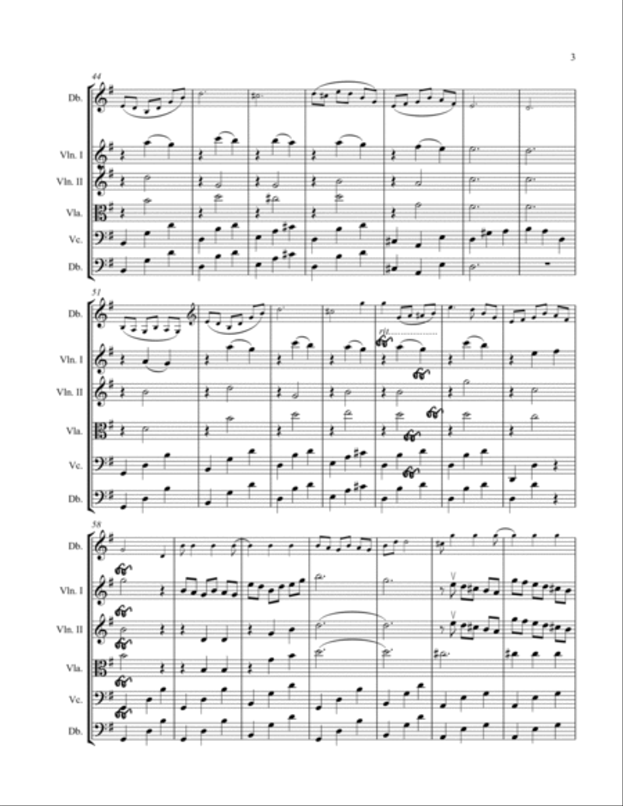 Valse Miniature String Orchestra scores gallery preview page 3