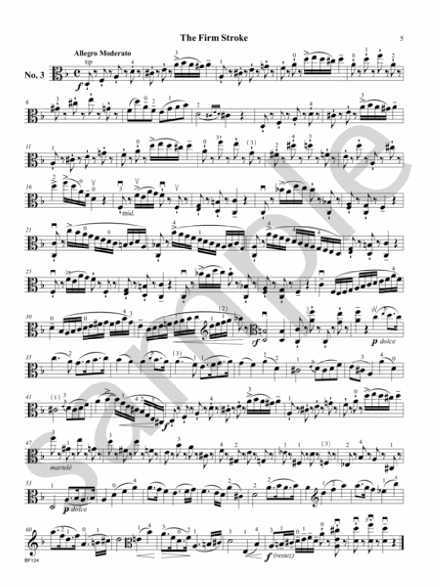 Selected Etudes for Viola Viola Solo scores gallery preview page 7