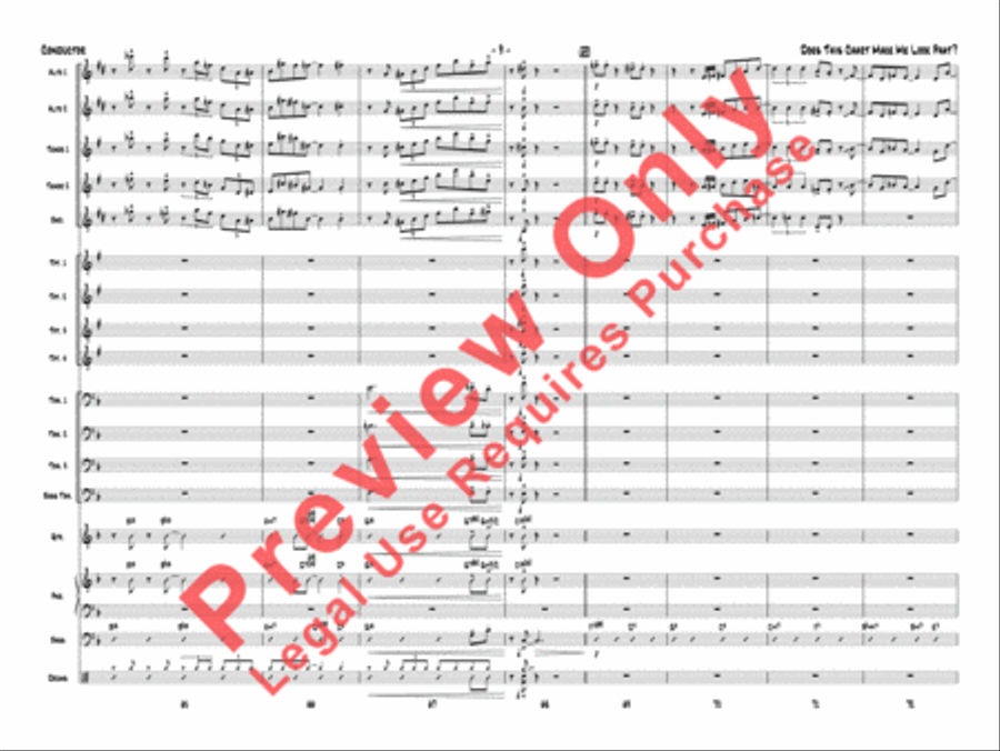 Does This Chart Make Me Look Phat? Jazz Ensemble scores gallery preview page 12