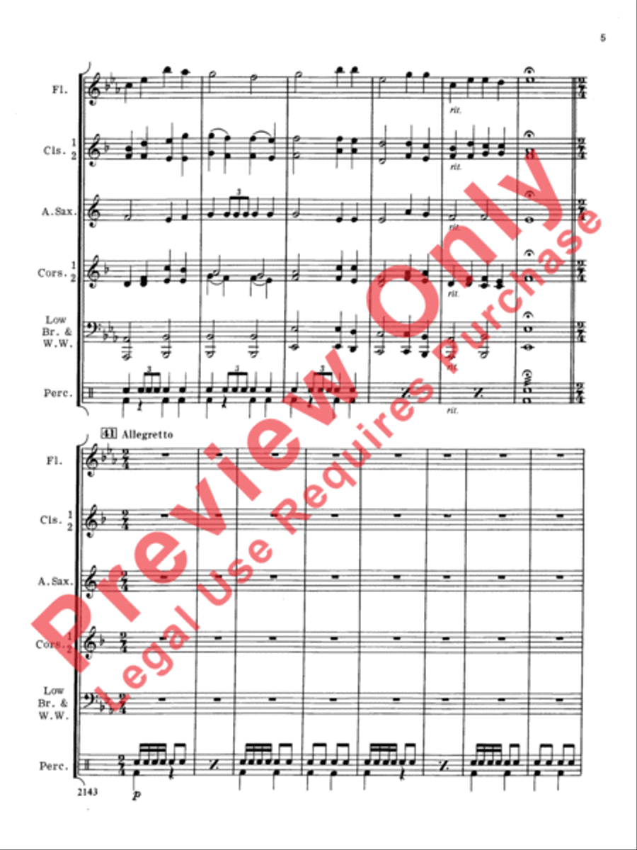 The Silver Scepter Concert Band scores gallery preview page 6