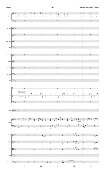 Sinner Saved by Grace - Orchestral Score and CD with Printable Parts