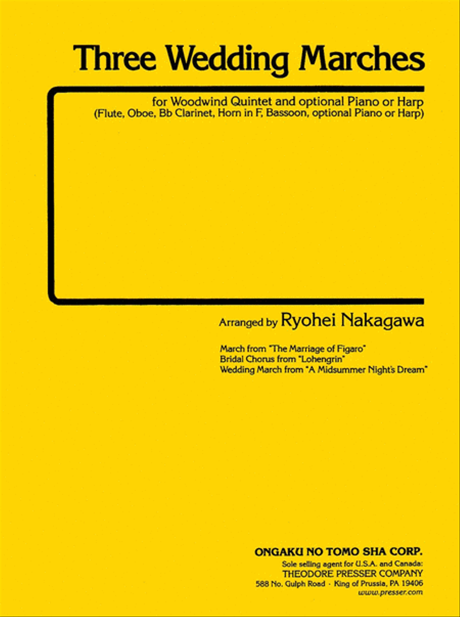 Three Wedding Marches Chamber Music scores gallery preview page 1