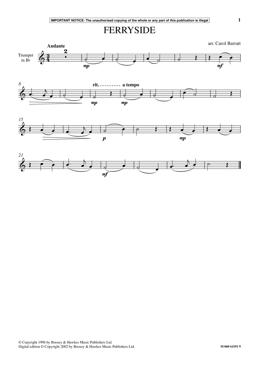 Ferryside Ferryside School and Community scores gallery preview page 1