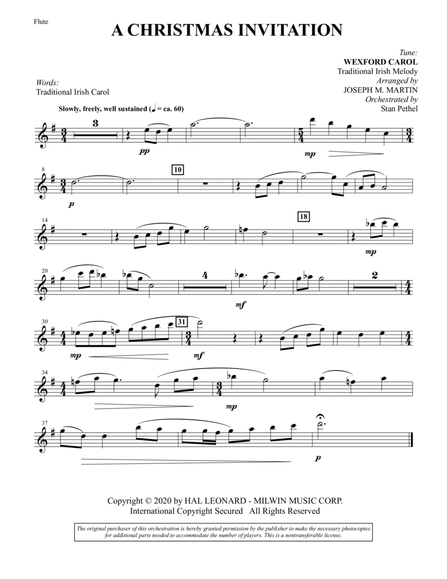Tidings of Joy: A Celtic Christmas Celebration (Chamber Orchestra) by Joseph M. Martin
                        Choir -
                         Digital Sheet Music
                        