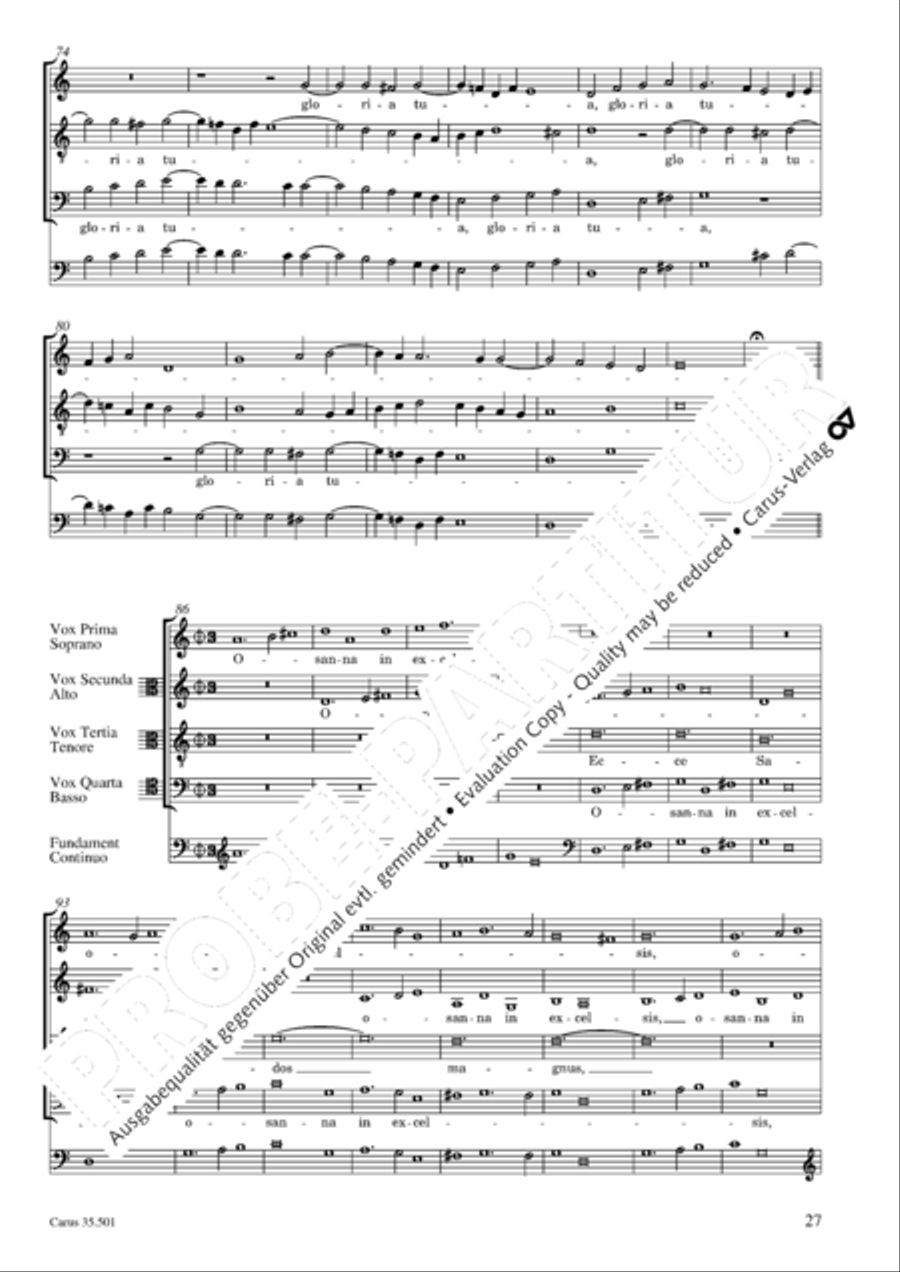 Palestrina: Masses and individual movements Score scores gallery preview page 42