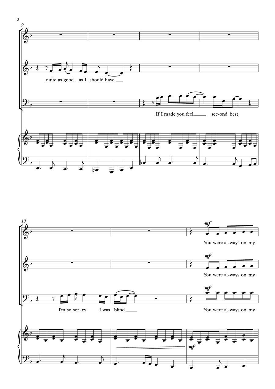 Always On My Mind 3-Part scores gallery preview page 2