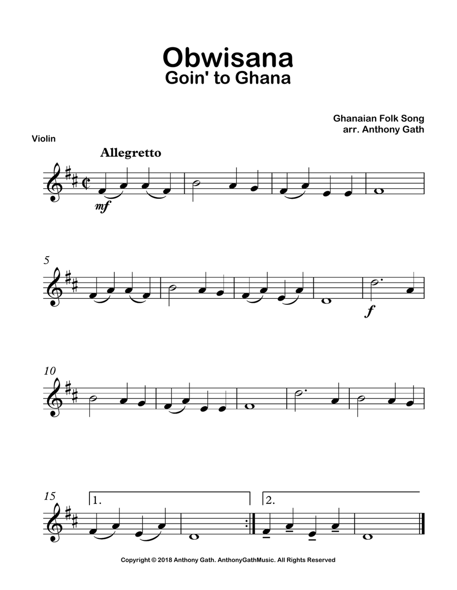Obwisana - Solo Violin Violin Solo scores gallery preview page 1