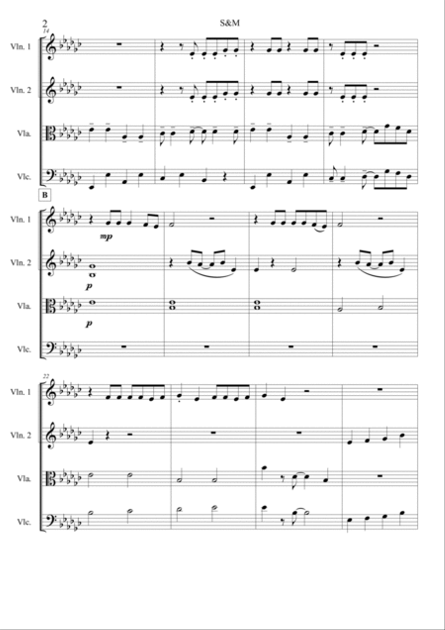 S&m String Quartet scores gallery preview page 3