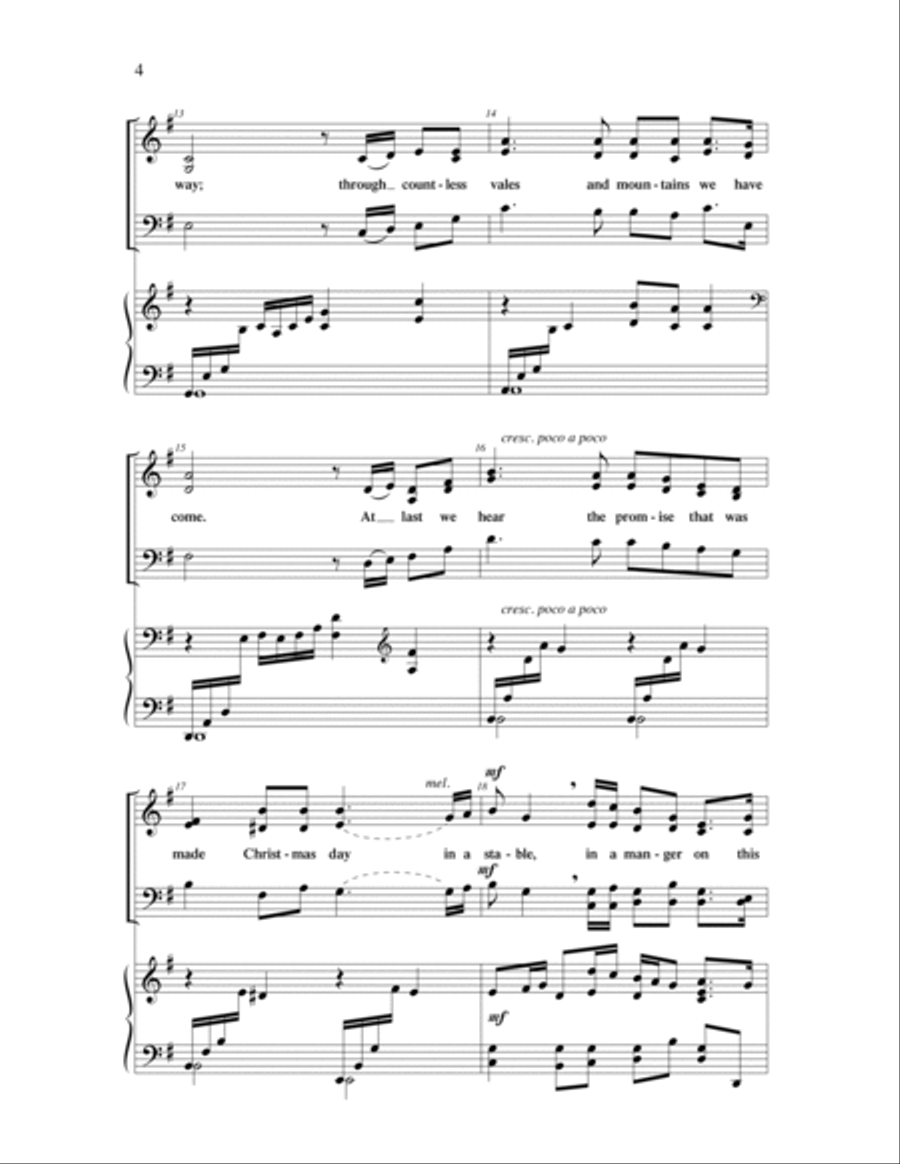 O Shining Star 4-Part scores gallery preview page 3