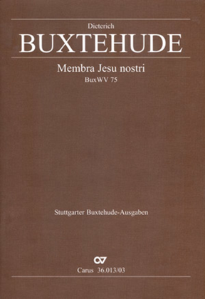 Book cover for Membra Jesu nostri