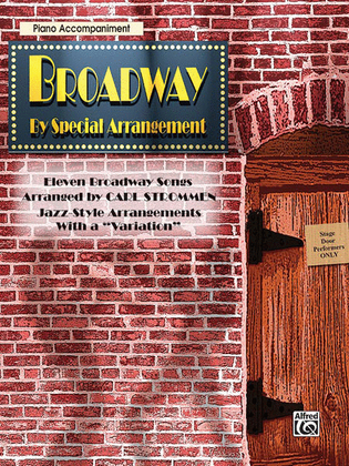 Book cover for Broadway By Special Arrangement - Piano Accompaniment