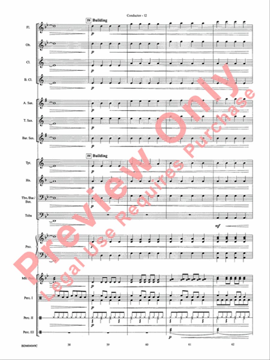 Cameroon Concert Band scores gallery preview page 15