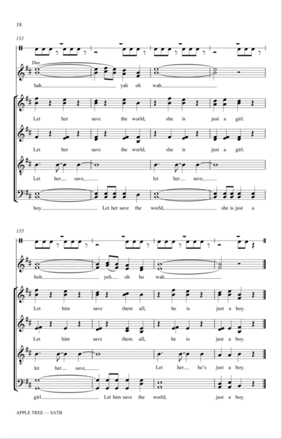 Apple Tree (arr. Katerina Gimon) 4-Part scores gallery preview page 18