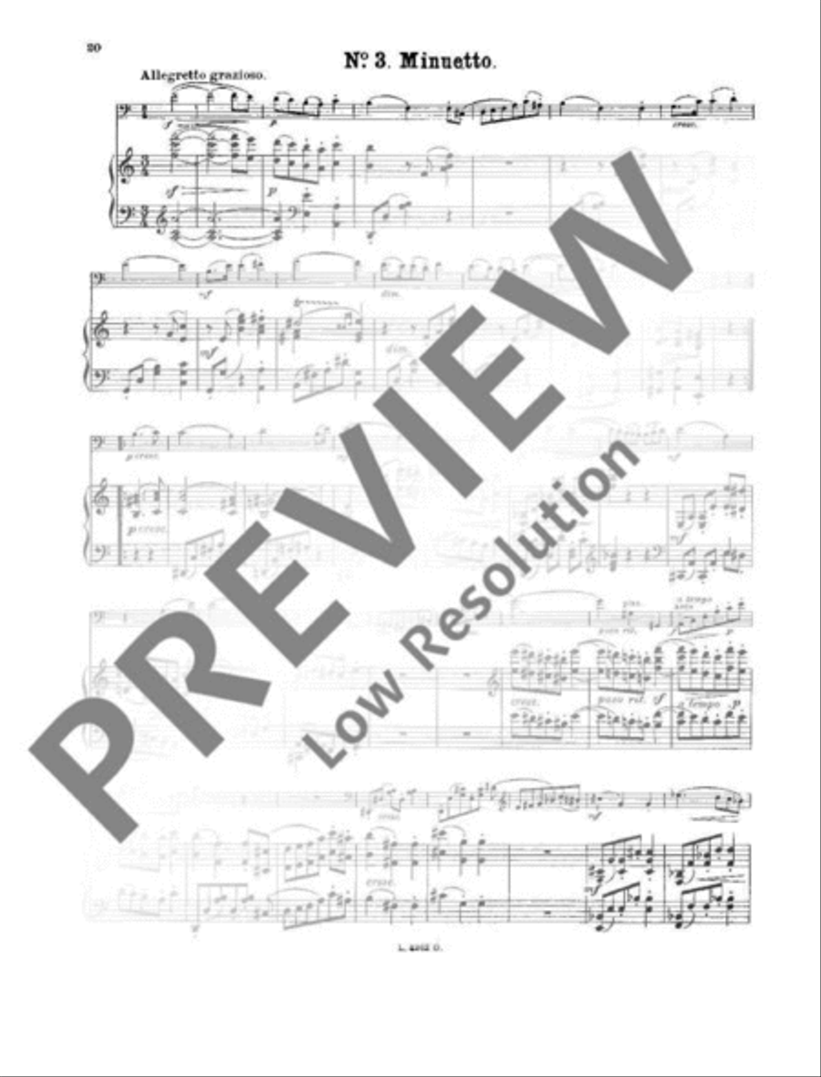 Sonate No. 2 A major Sonate No. 2 A major Piano Accompaniment scores gallery preview page 21