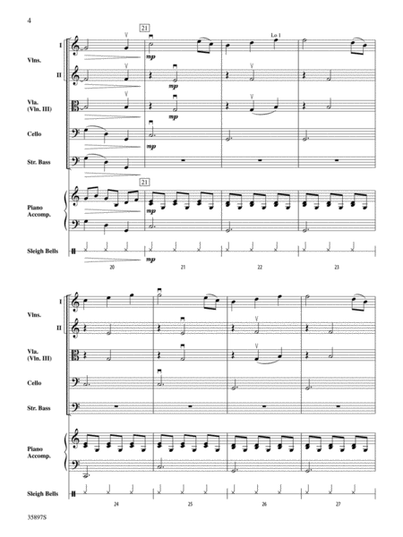 The Sleigh Ride (from Three German Dances, K. 605): Score