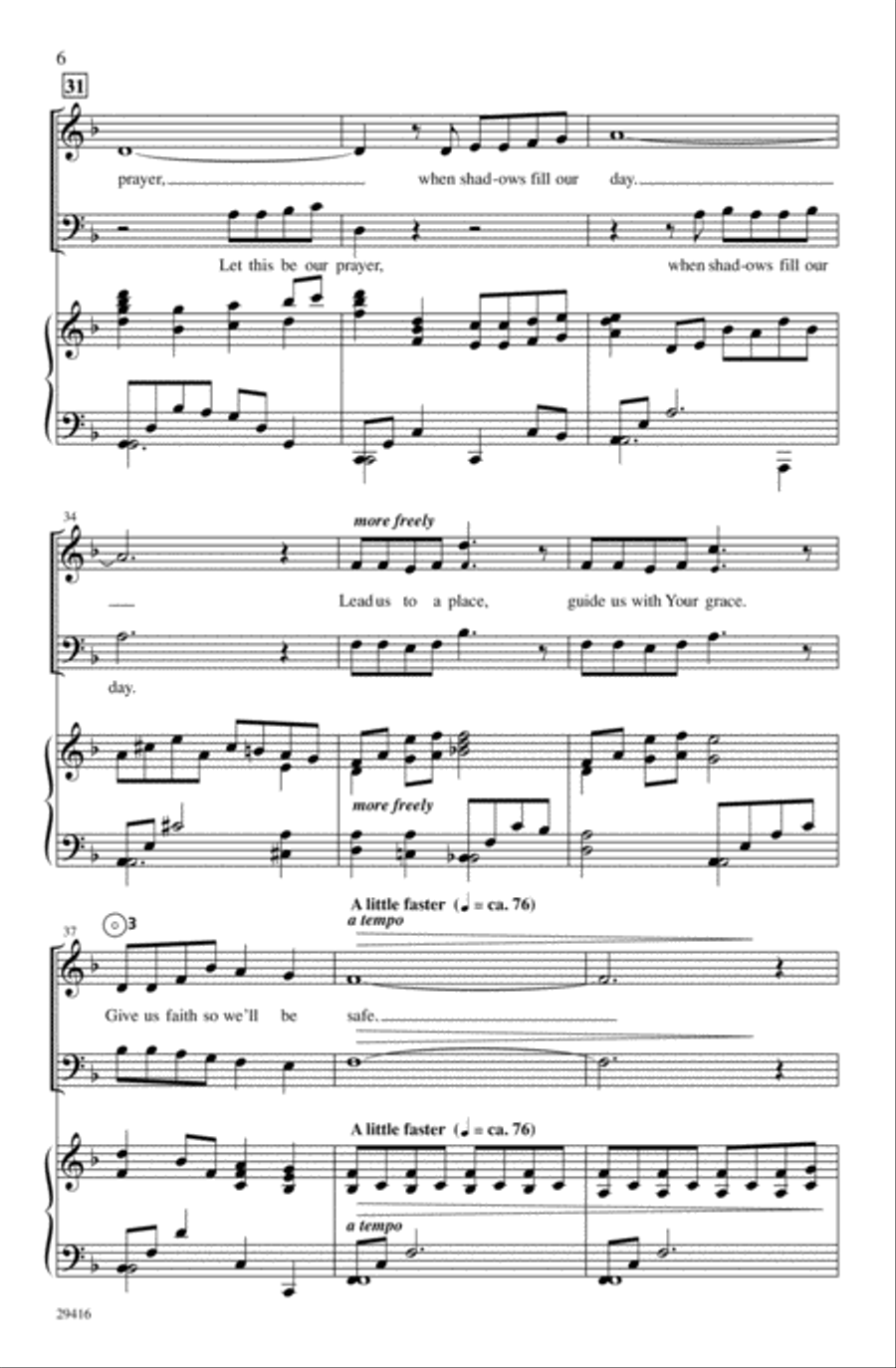 The Prayer 2-Part scores gallery preview page 5