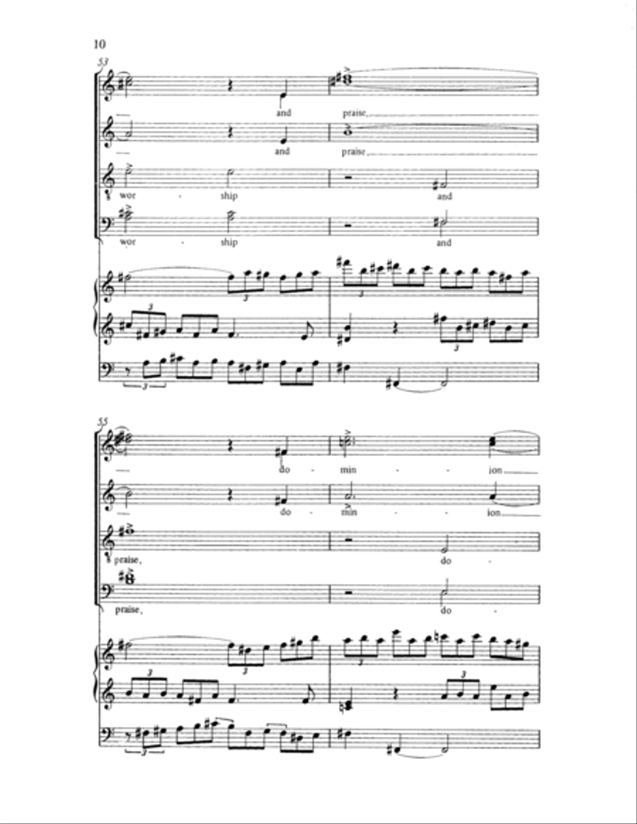 A Song to the Lamb 4-Part scores gallery preview page 17