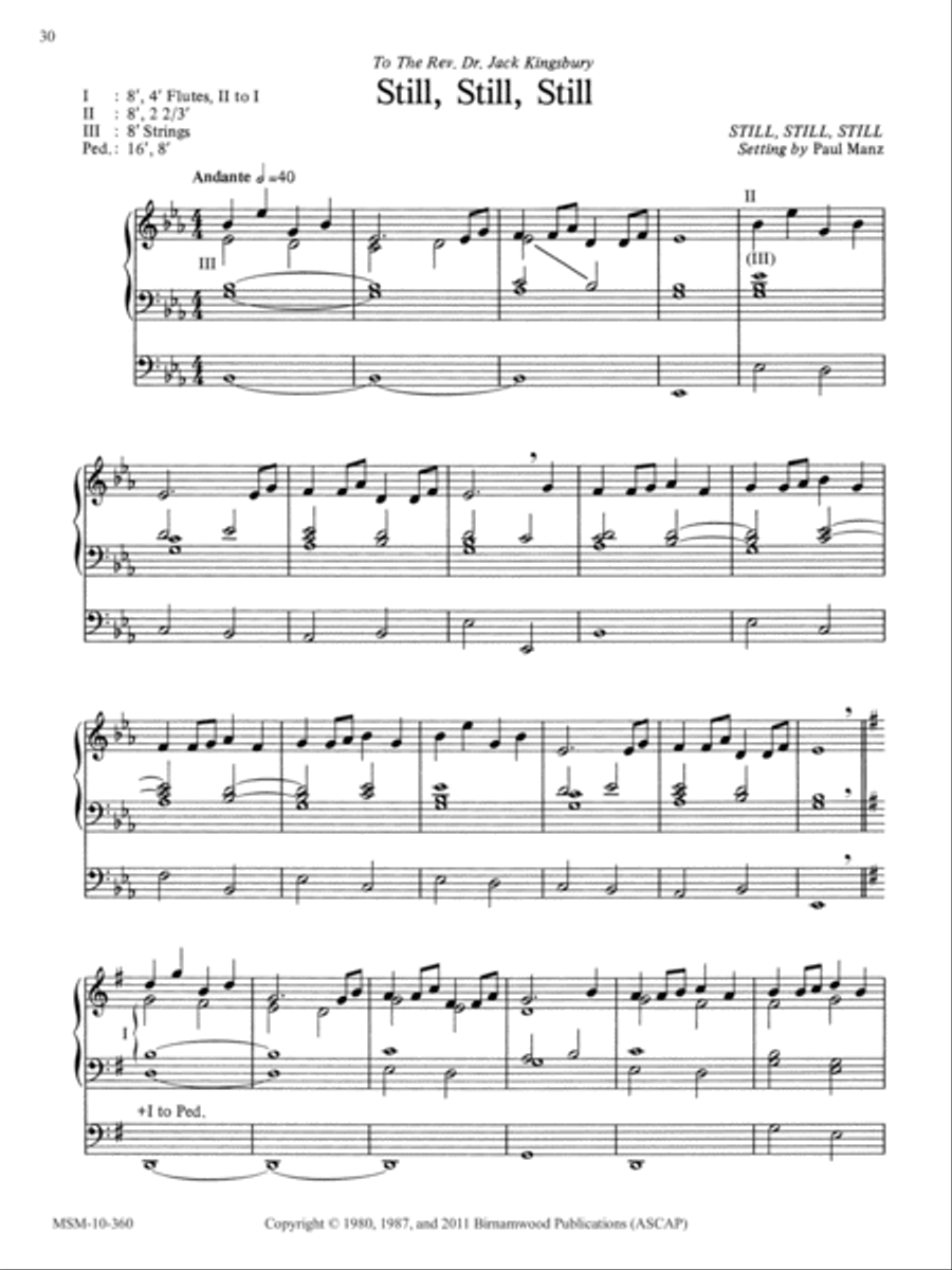 Still, Still, Still Still, Still, Still Organ scores gallery preview page 1