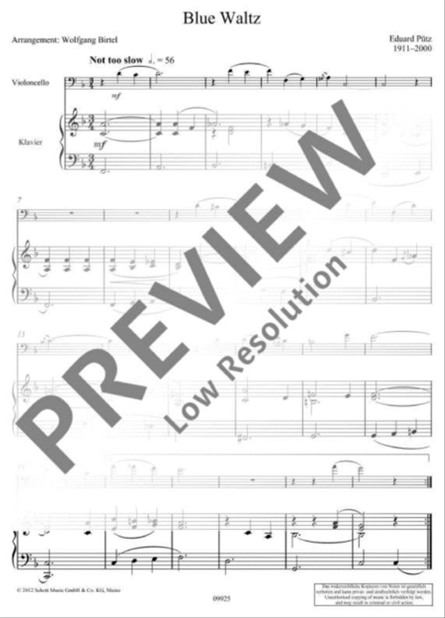 Blue Waltz Piano Accompaniment scores gallery preview page 5