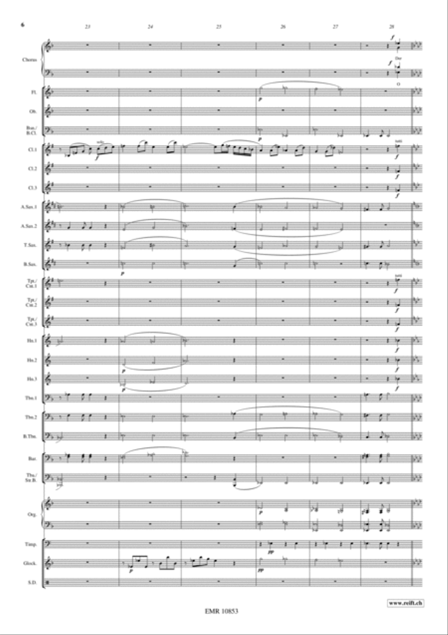 Nun danket alle Gott 4-Part scores gallery preview page 7