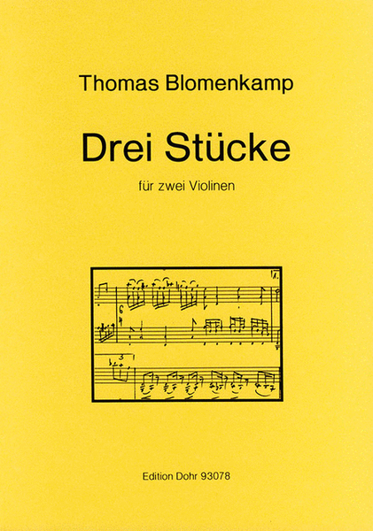 Drei Stücke für zwei Violinen (1984)
