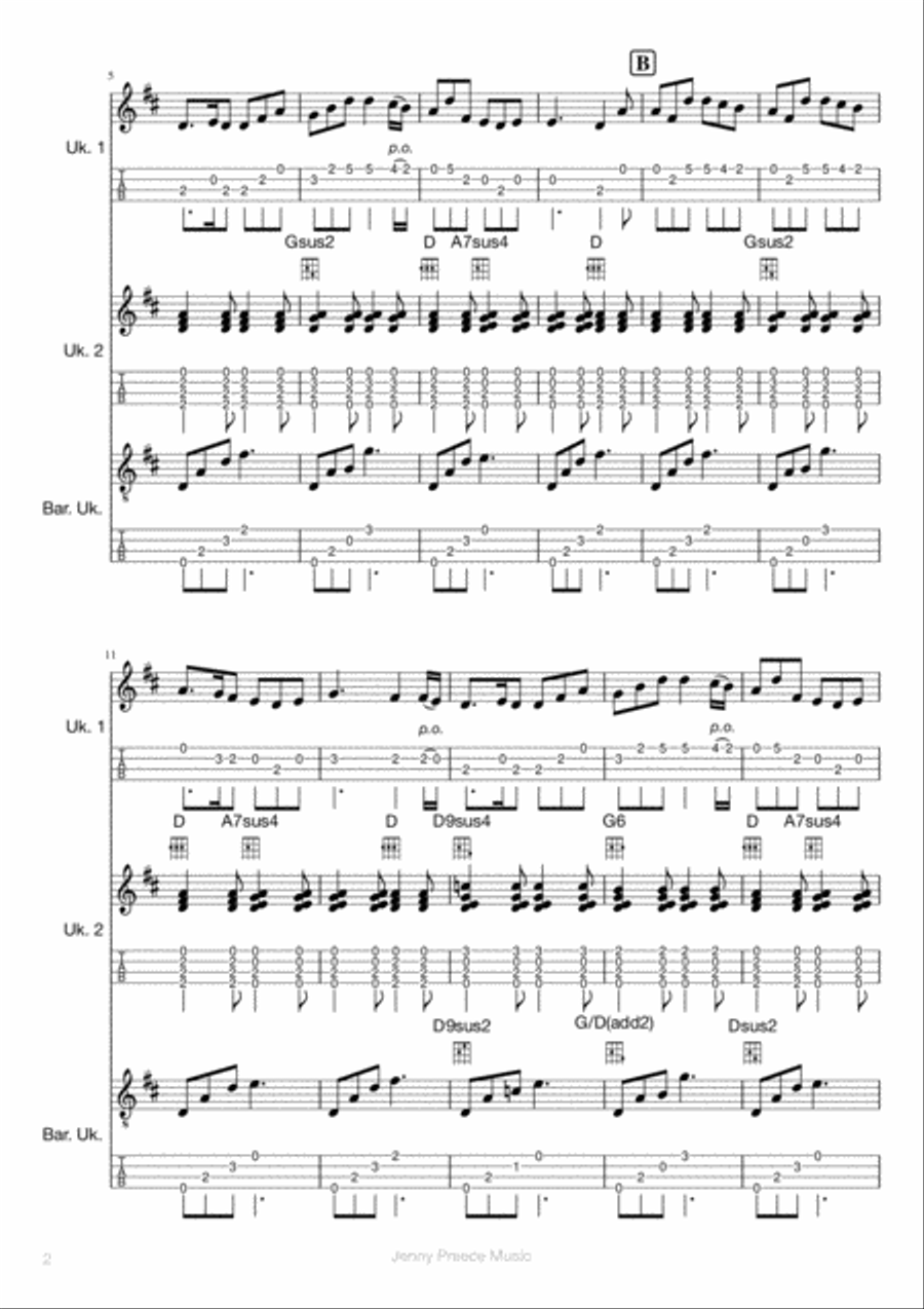 My lodging is on the cold, cold ground Ukulele scores gallery preview page 3