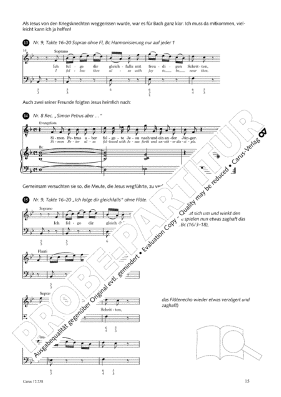 Johann Sebastian Bachs Johannes-Passion fur Kinder und Jugendliche STB scores gallery preview page 16