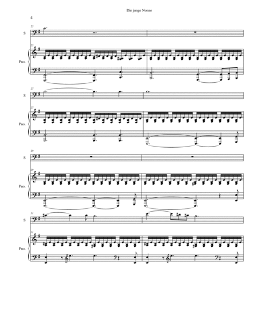 Six Schubert Art Songs - cello and piano Voice Solo scores gallery preview page 4