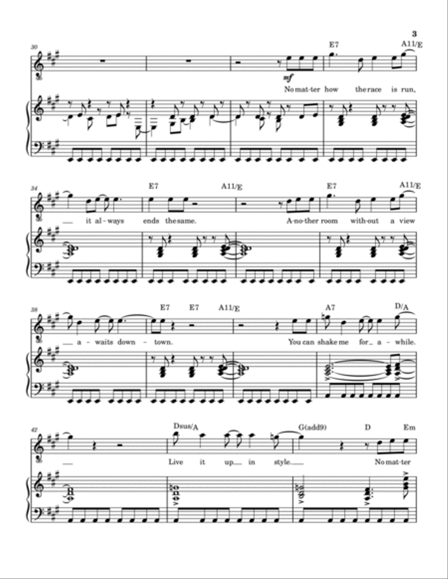 Shakedown Shakedown Piano, Vocal, Guitar scores gallery preview page 4
