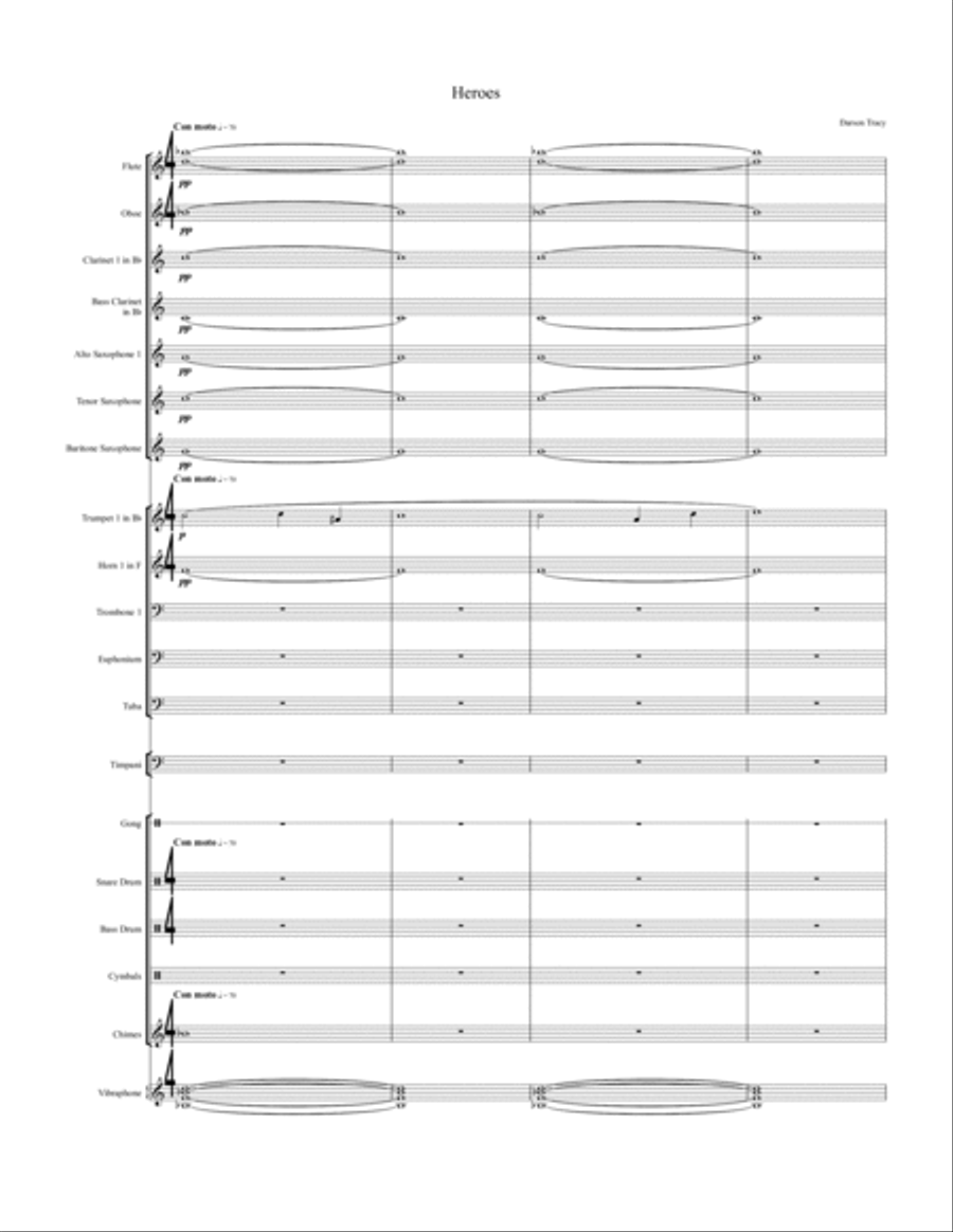 Heroes Heroes Concert Band scores gallery preview page 2