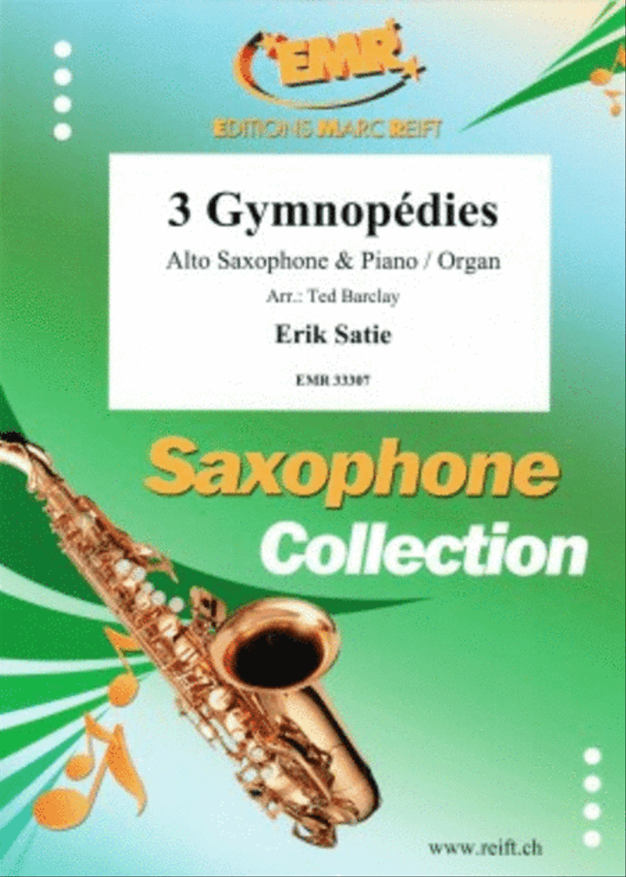 3 Gymnopedies Alto Saxophone scores gallery preview page 1